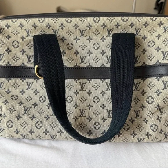 Authentic Vintage LV Louis Vuitton Josephine GM Mini Lin Monogram - Picture 5 of 16